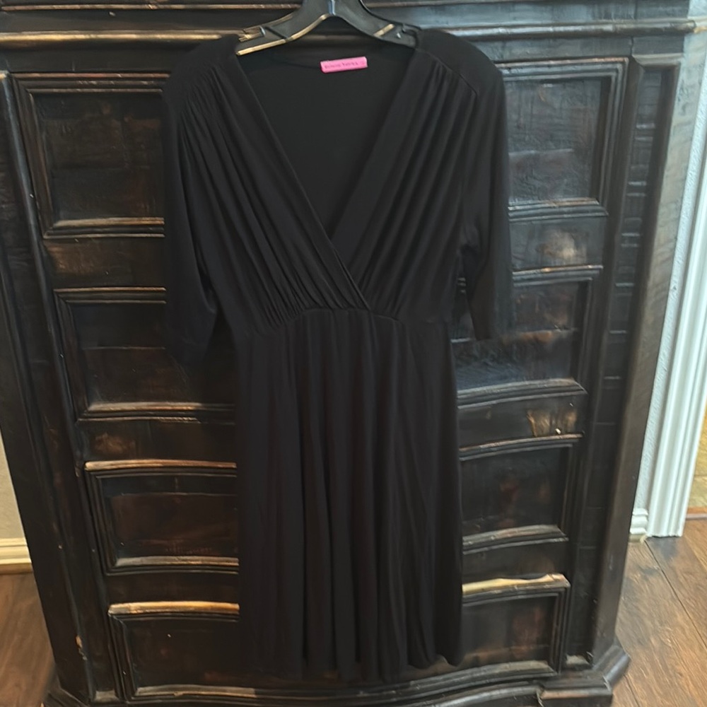 Maternal America Black Long Sleeve Dress Maternity